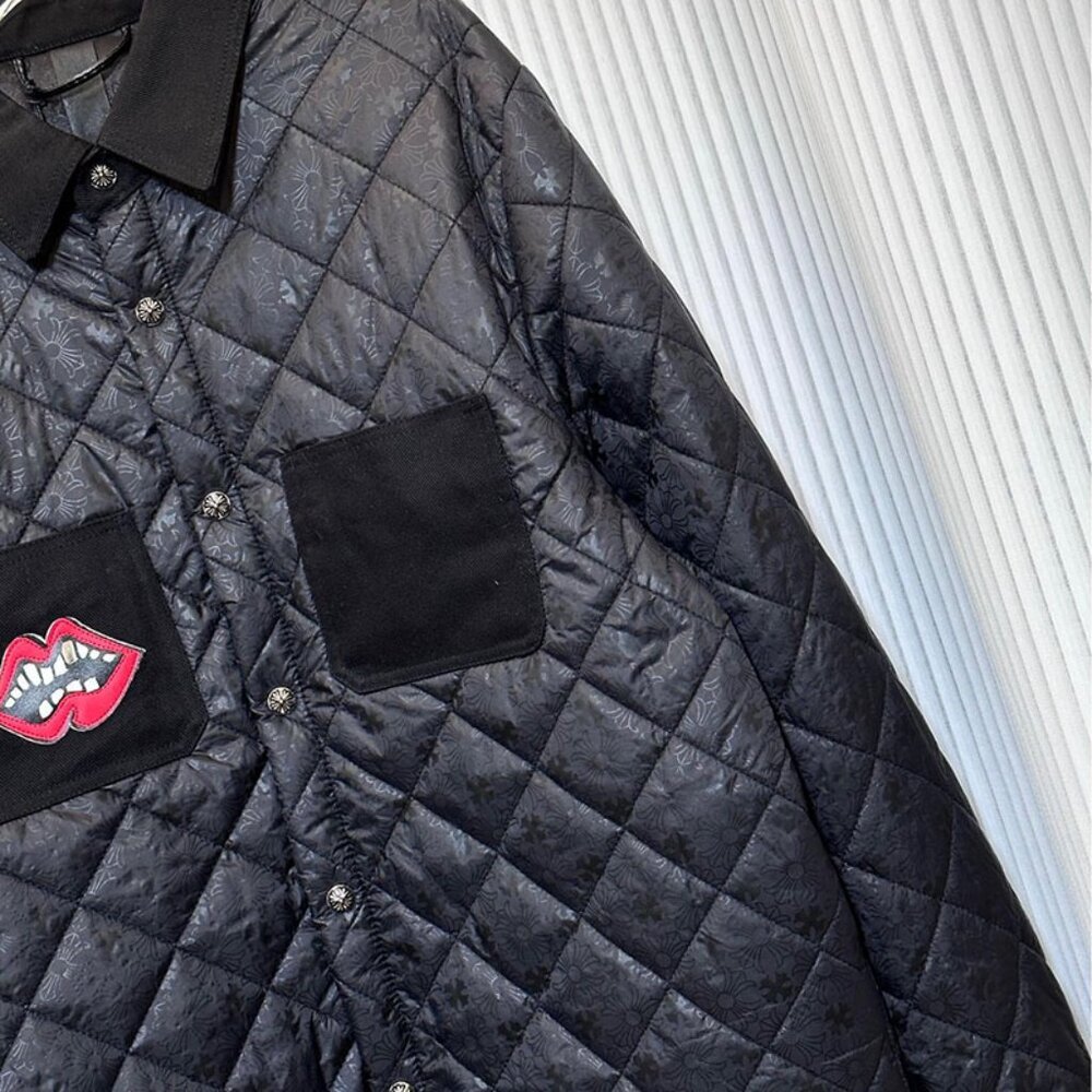Chrome Hearts Men's Lapel Puffer Jacket - Picture 4 of 9